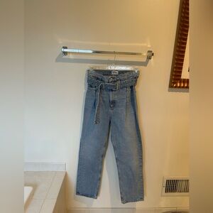 Agolde High Rise Blue Jeans with Belt